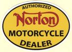 Norton Motorcycle Dealer sticker #11, Motoren, Ophalen of Verzenden