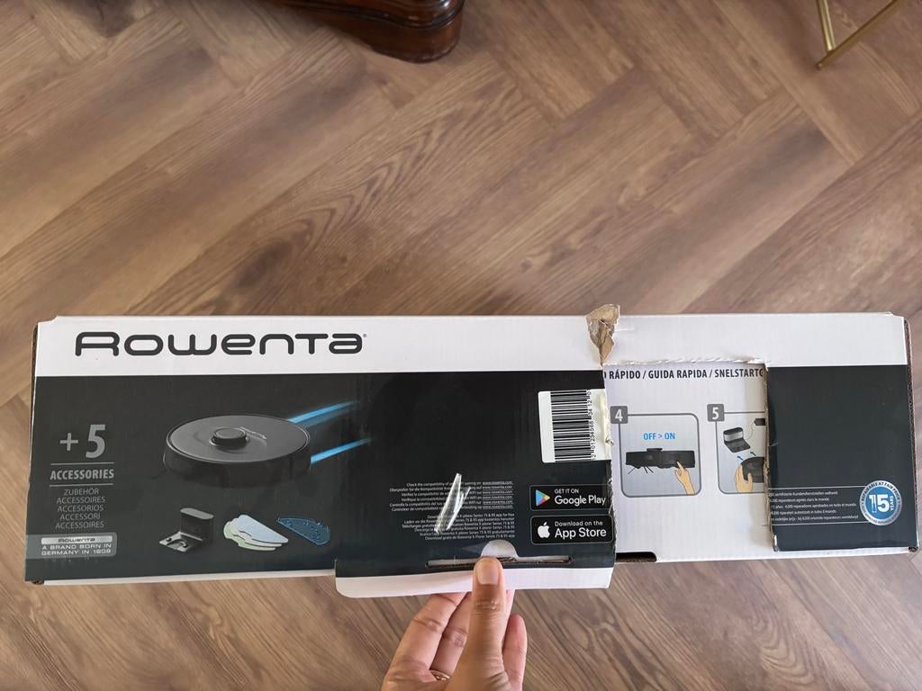 Rowenta X-Plorer Serie 75 S Robotstofzuiger +5 accessoires, Ophalen of Verzenden, Zo goed als nieuw, Robotstofzuiger, Minder dan 1200 watt