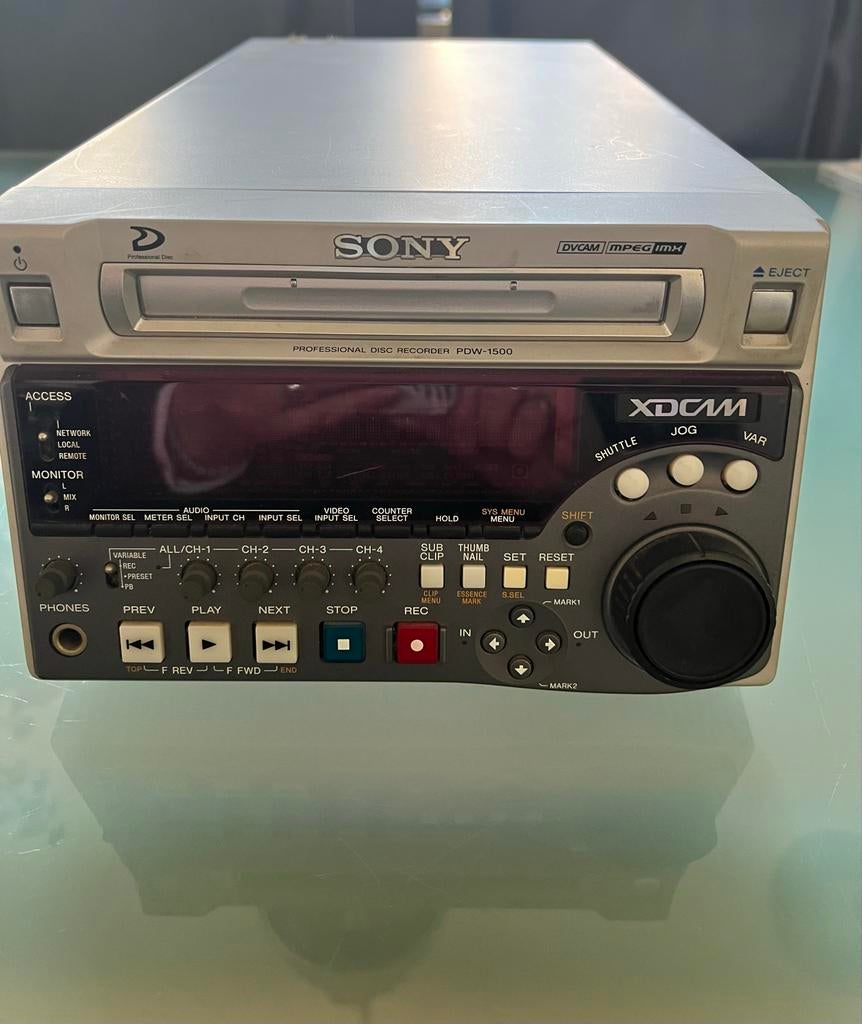 Sony PDW-1500 XDCAM Professional Disc Recorder, Audio, Tv en Foto, Professionele Audio-, Tv- en Video-apparatuur, Ophalen, Gebruikt