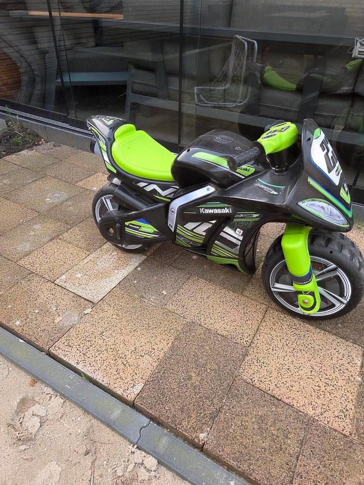 Kawasaki Loopmotor - Stoer en Klaar voor Avontuur!, Kinderen en Baby's, Speelgoed | Buiten | Voertuigen en Loopfietsen, Ophalen