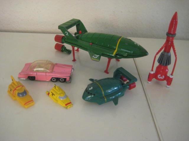 Thunderbirds voertuigen 6 stuks, Verzamelen, Speelgoed, Gebruikt, Ophalen of Verzenden