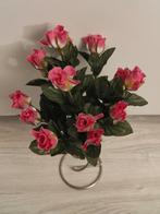 Bosje kunstbloemen roze rozen, Ophalen of Verzenden, Nieuw
