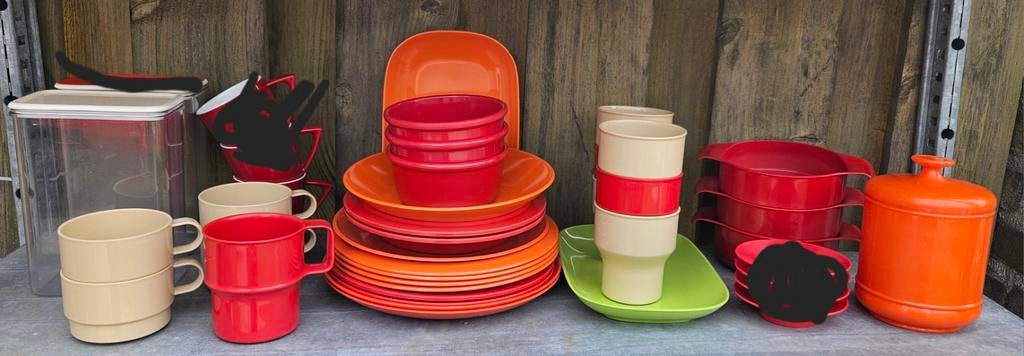 Mepal vintage retro camping servies, Ophalen of Verzenden