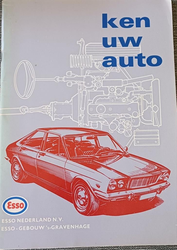 Ken uw auto - Esso Nederland (Vintage Autoboekje), Ophalen of Verzenden
