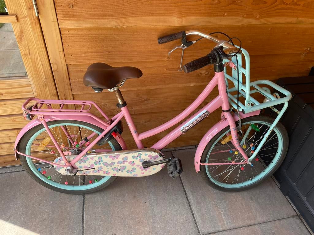 Popal meisjesfiets 22 inch, Fietsen en Brommers, Ophalen, Gebruikt, 22 inch, Handrem