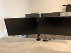 Werkplek 2 monitor plus mount, Computers en Software, Monitoren, Ophalen, Gebruikt, 60 Hz of minder, IPS