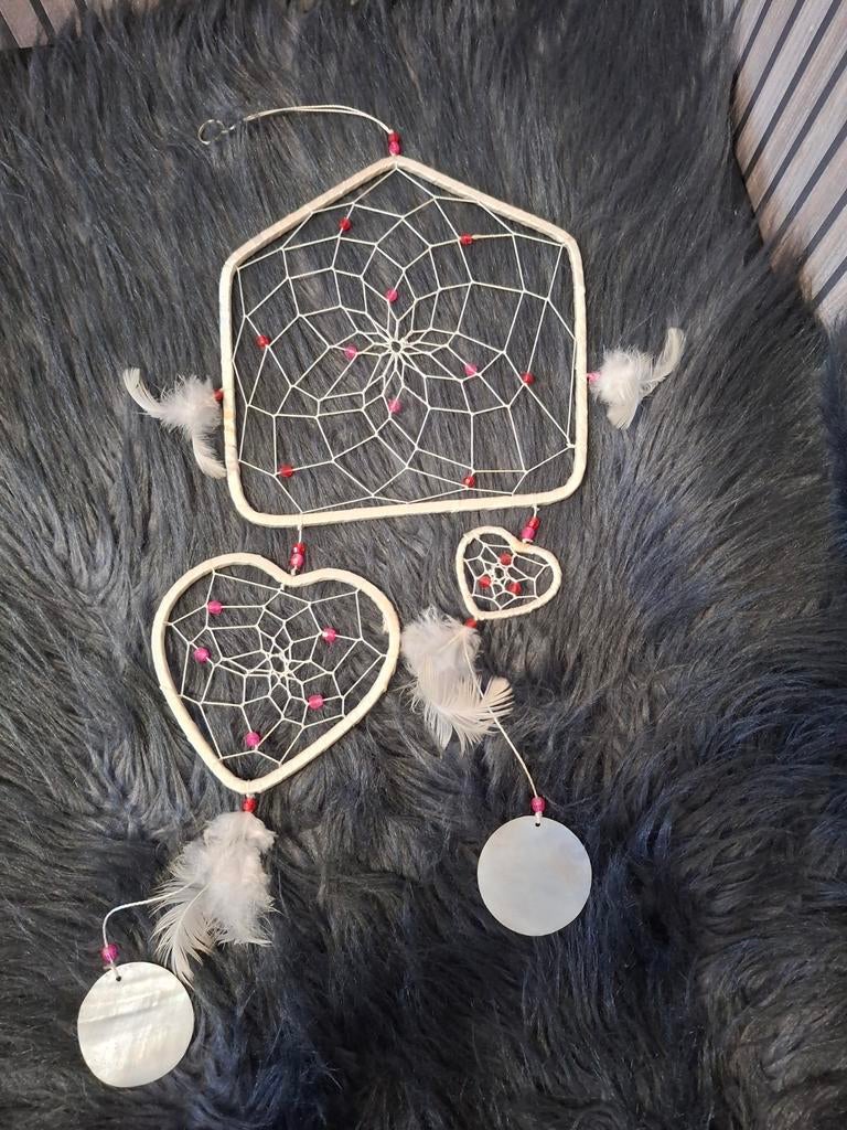 Dromenvanger met veren en schelpen, Boho, Ophalen of Verzenden, Zo goed als nieuw, Natuurlijk materiaal