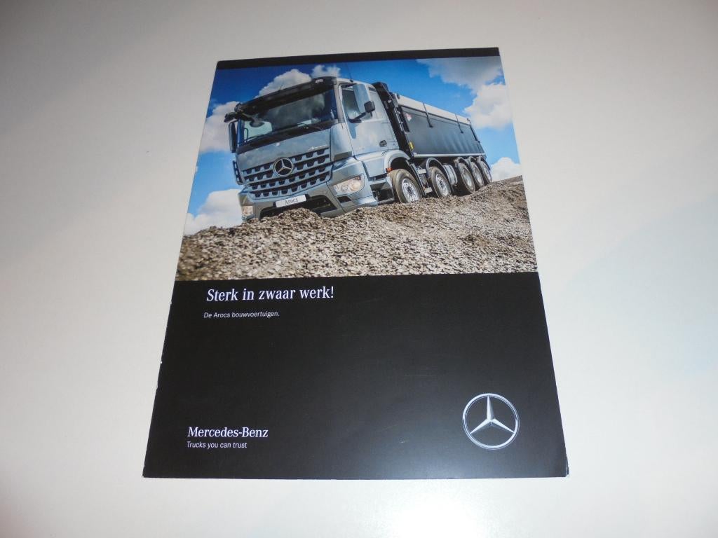 brochure Mercedes Arocs bouwvoertuigen  2017, Boeken, Auto's | Folders en Tijdschriften, Ophalen of Verzenden, Zo goed als nieuw