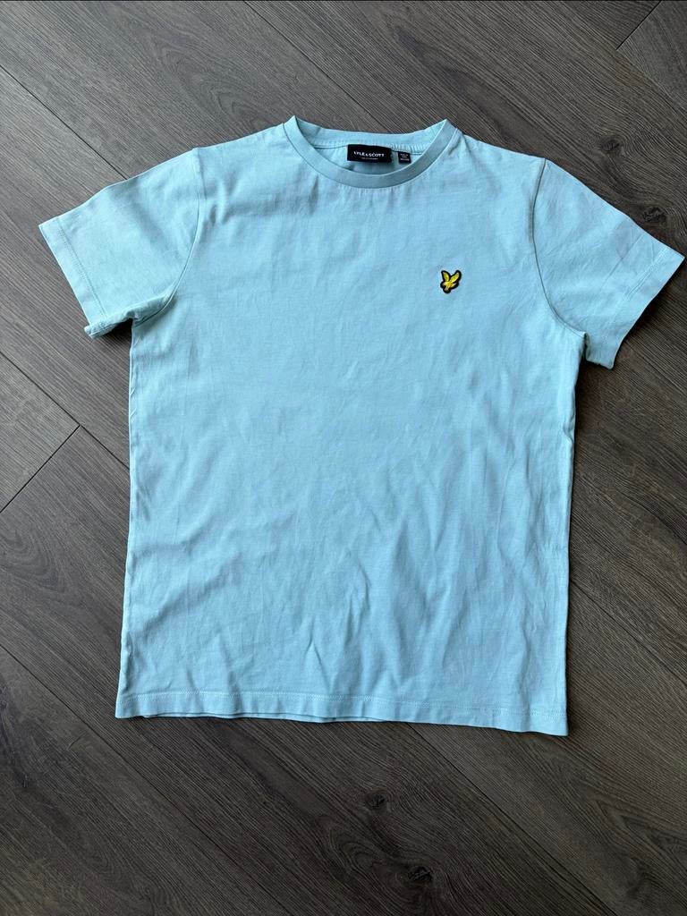 Lyle & Scott T-shirt Lichtblauw Maat 152 (10-11 jaar), Ophalen of Verzenden, Zo goed als nieuw, Jongen, Shirt of Longsleeve