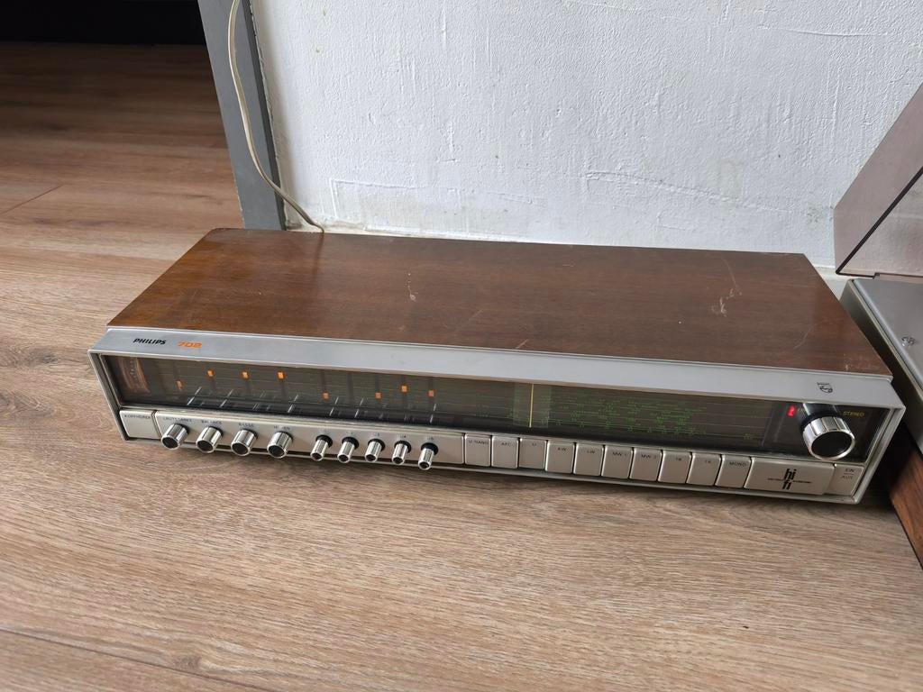 Philips 660 Platenspeler & 702 Versterker Radio, Philips, Automatisch, Ophalen of Verzenden, Platenspeler