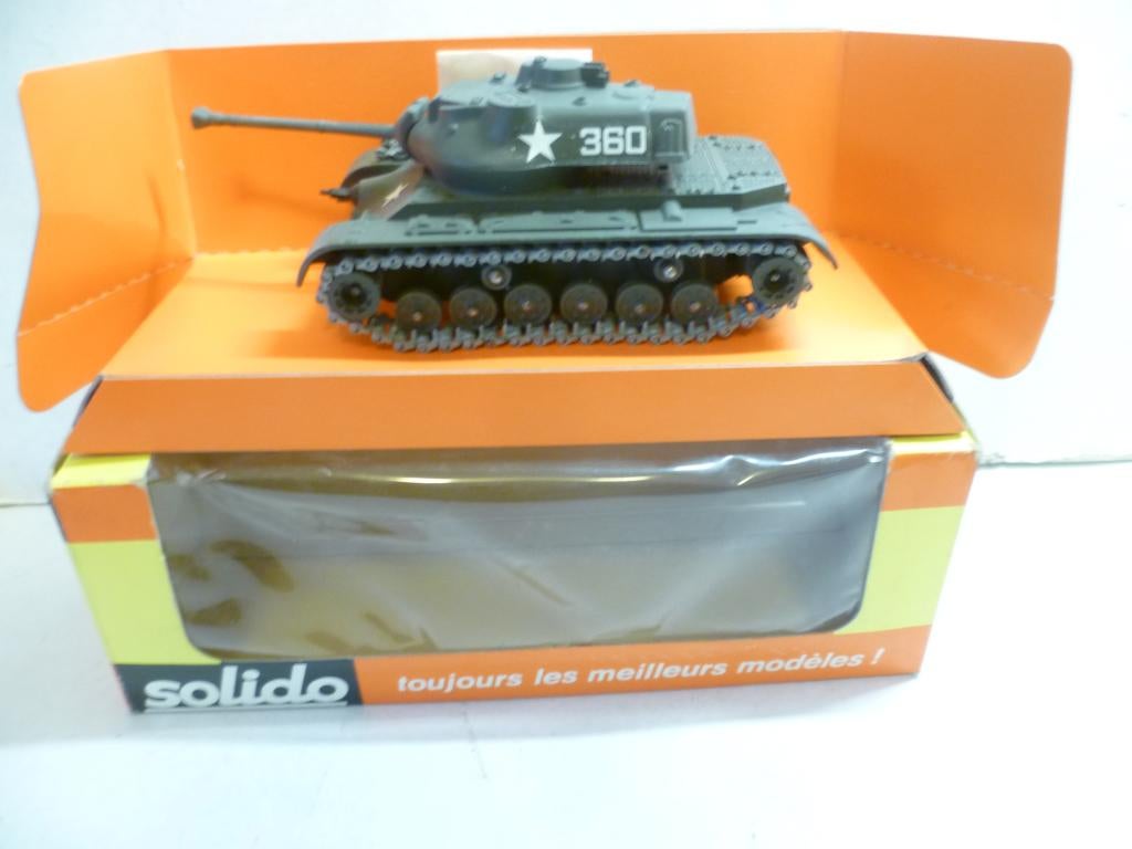 Solido 202 Patton Tank militair 1:50 modelauto, Ophalen of Verzenden, Landmacht, Amerika, Miniatuur of Beeldje