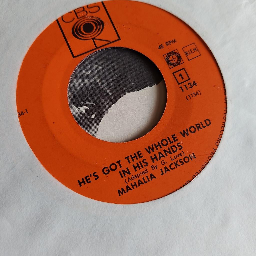 Mahalia Jackson - He's Got The Whole World In His Hands, Cd's en Dvd's, Vinyl Singles, Gebruikt, Voor 1960, 7 inch, Single