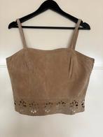 tops topje leder uitvoering maat 44  beige merk ZNJ, ZNJ, Beige, Maat 42/44 (L), Ophalen of Verzenden