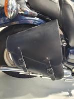 Zwart leren chopper motortas handmade nieuw, Ophalen of Verzenden, Nieuw