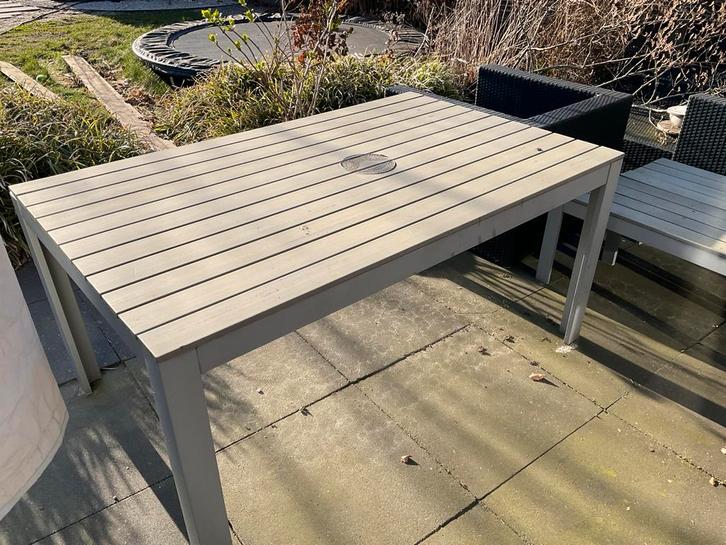 Tuintafel IKEA 160 cm bij 100 cm, Tuin en Terras, Tuintafels, Gebruikt, Rechthoekig, Hout, Ophalen of Verzenden