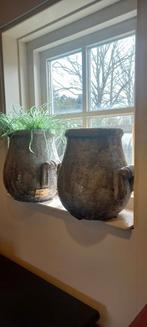 2 grote aardewerk potten kruik, Ophalen
