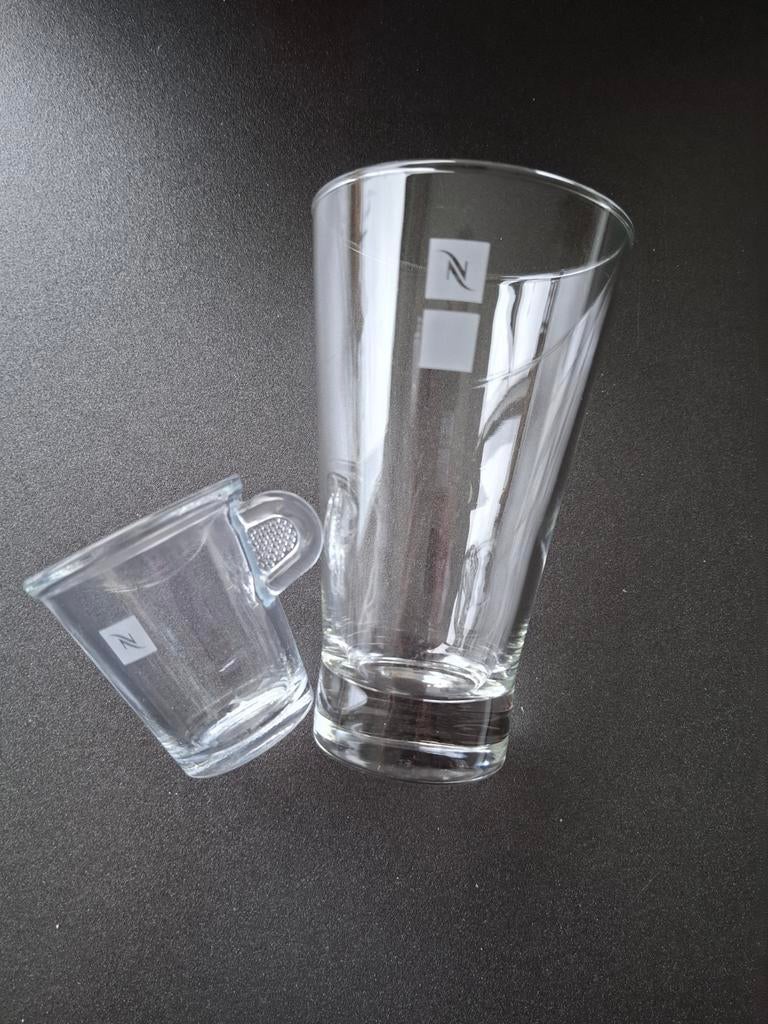 1Latte Macchiato en 1 Espresso glas van Nespresso. Nieuw., Ophalen of Verzenden, Nieuw