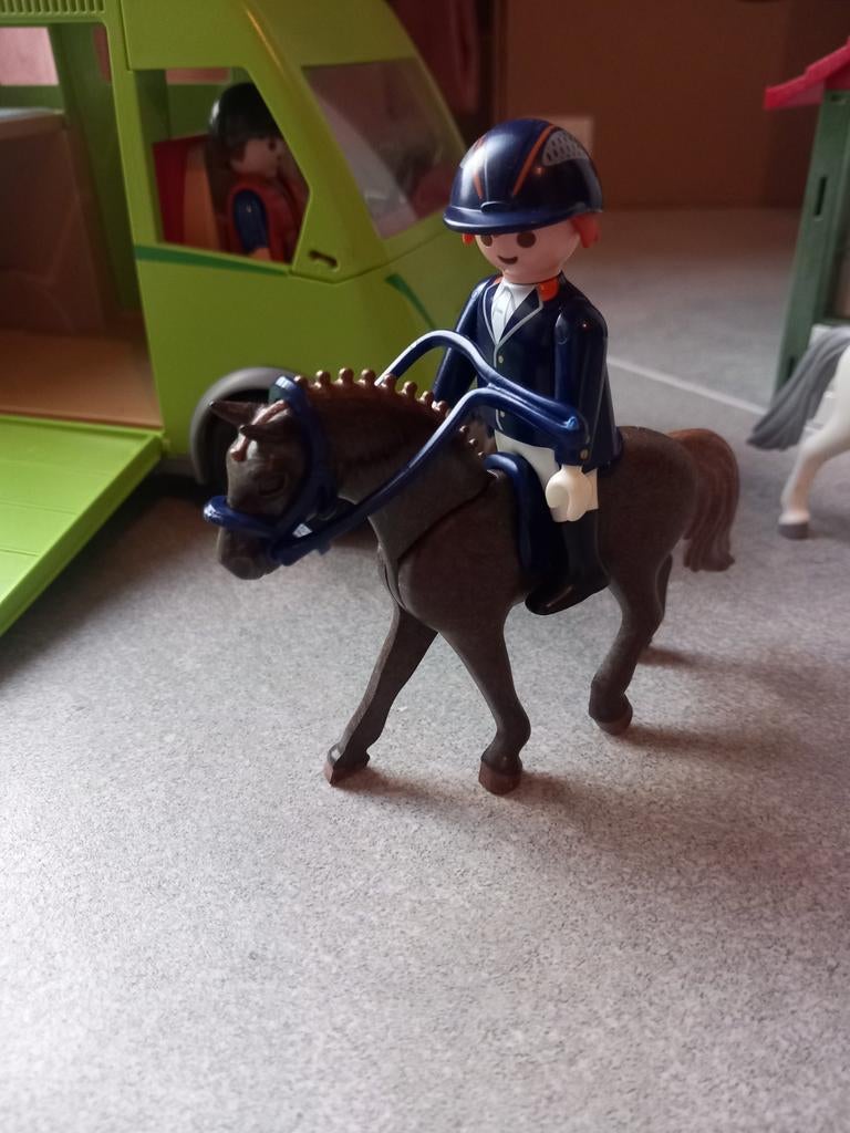 Playmobil wasplaats en paardenwagen, Ophalen