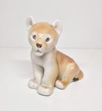 Porseleinen leeuwenwelp beeldje Lomonosov 2e helft 20e eeuw., Ophalen of Verzenden