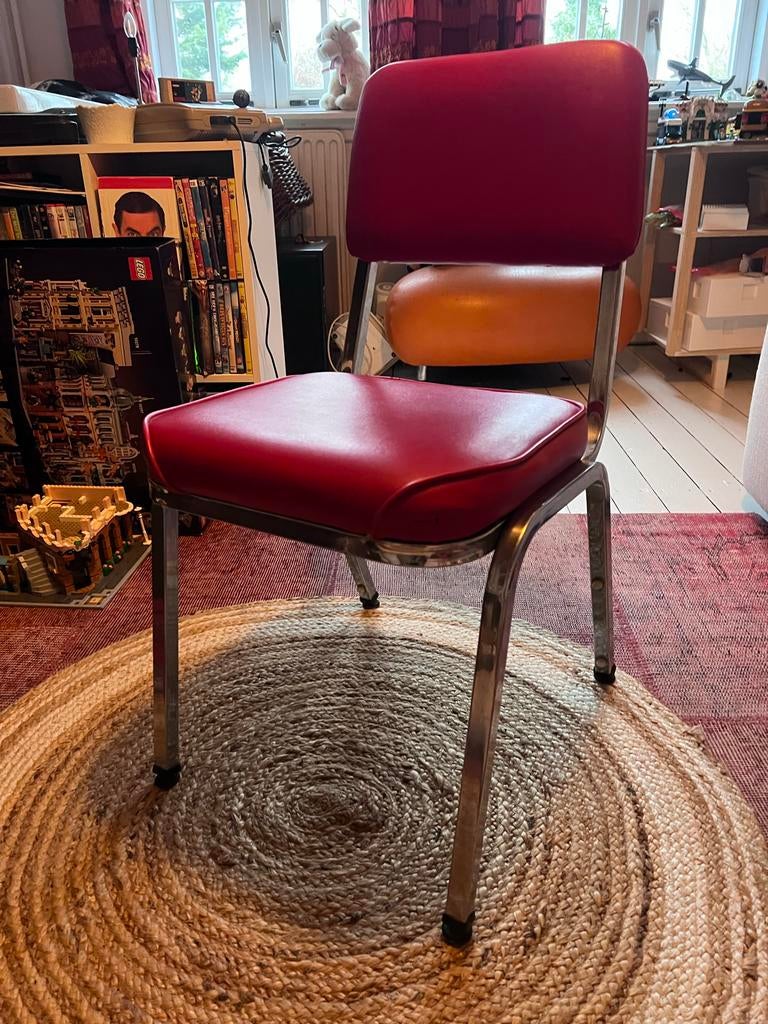 Vintage eetkamerstoelen jaren '60 - set van 4 uit Texas, Ophalen, Gebruikt, Vier, Metaal