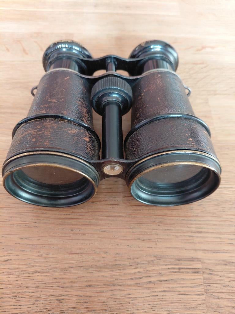 Antieke verrekijker met kompas - Vintage, Ophalen of Verzenden