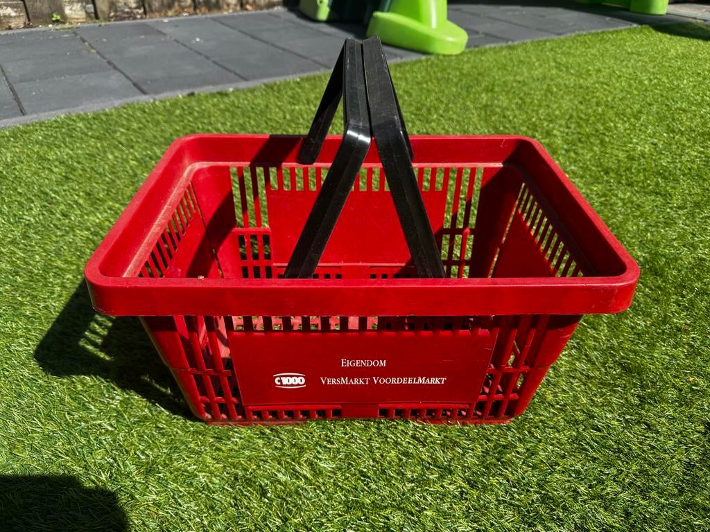 C1000 winkelmandje - Oud logo, Verzenden, Gebruikt, Gebruiksvoorwerp
