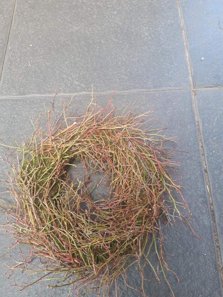 Krans van blauwebes takken, Huis en Inrichting, Woonaccessoires | Kransen, Ophalen of Verzenden, Nieuw