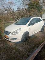 Opel Corsa 1.2 16V 3D 2008 Wit, Auto's, Voorwielaandrijving, 450 kg, 40 €/maand, Zwart