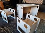 Montessori tafel met stoelen - in hoogte verstelbaar, Ophalen, Gebruikt, Tafel(s) en Stoel(en)