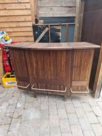 Houten Bar met Extra's, Ophalen, Gebruikt, Inclusief barstoelen