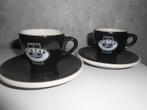 2 Tiktak Espresso kopjes & schotels 140 cc, Ophalen, Zo goed als nieuw, Overige stijlen, Kop(pen) en/of Schotel(s)