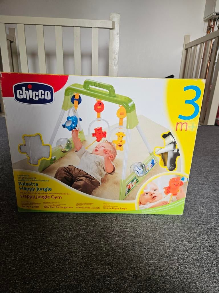 Chicco Happy Jungle Babygym - Speelplezier voor baby's, Ophalen of Verzenden, Zo goed als nieuw, Babygym, Met geluid