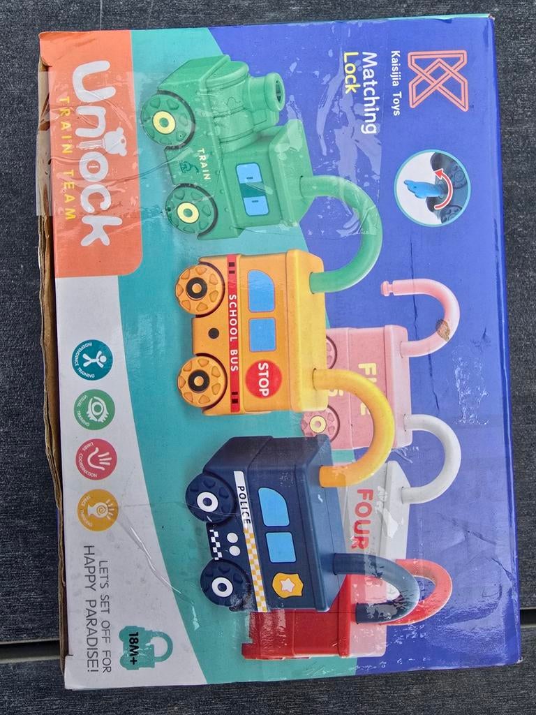 Kaisijia Toys Matching Lock Trein Team Educatief Speelgoed, Ophalen of Verzenden