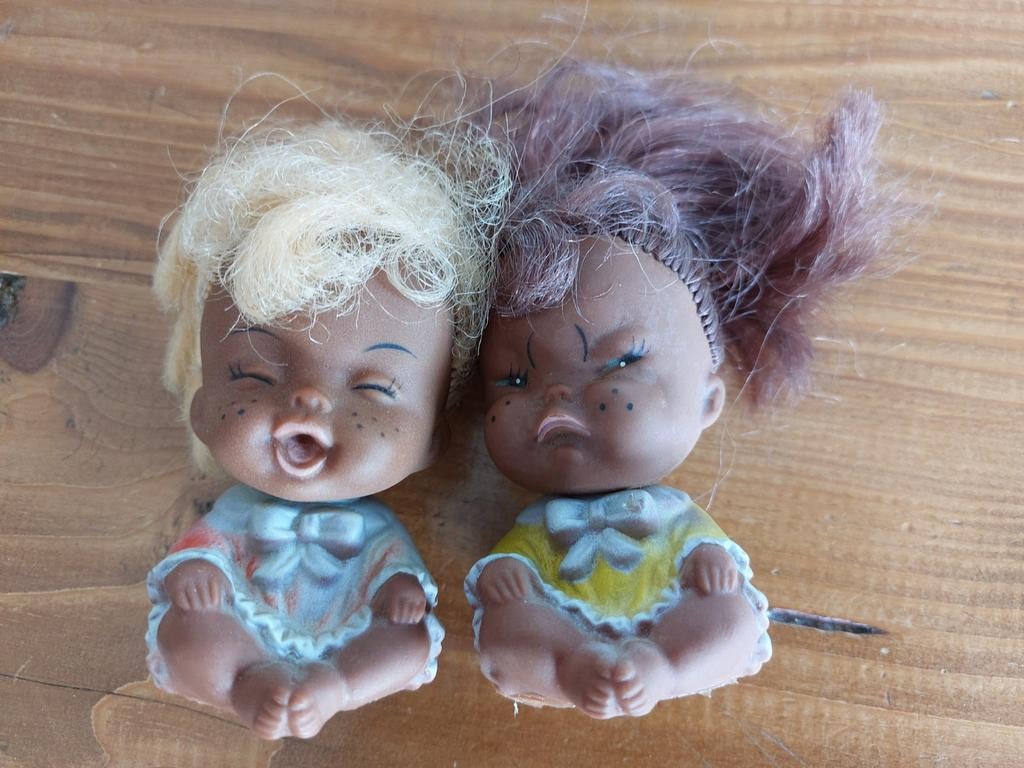 2 Kwai poppetjes, vintage jaren '70, emotie, Gebruikt, Ophalen of Verzenden, X, Pop