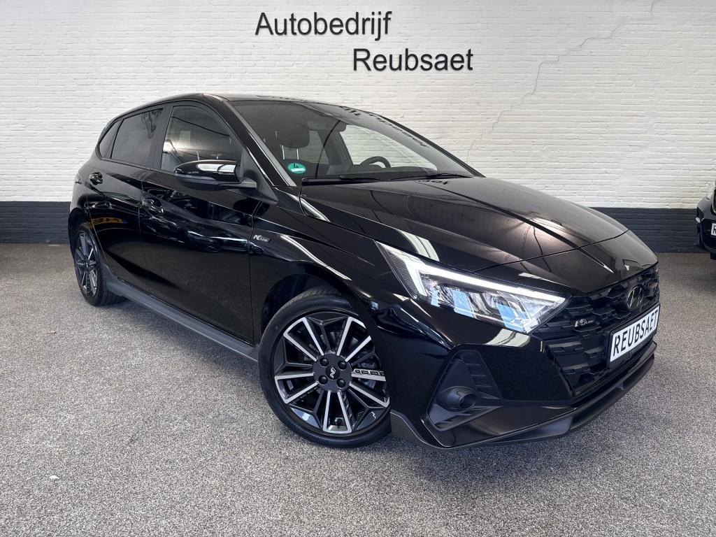 Hyundai I20 1.0 T-GDI N Line 120pk Automaat Clima CarPlay Ca, Auto's, Hyundai, Automaat, Gebruikt, Met garantie (alle), Zwart