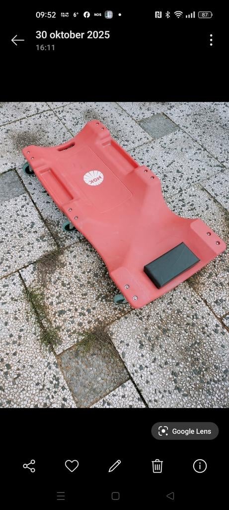 Sleutel ligbed voor onder auto's - Handig en comfortabel, Auto diversen, Ophalen, Gebruikt