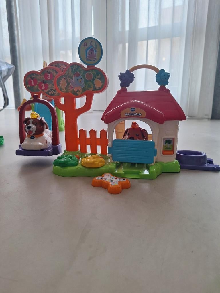 VTech Zoef Zoef Dieren Hondenhok met Hero en Hidde Hond, Kinderen en Baby's, Speelgoed | Overig, Zo goed als nieuw, Jongen of Meisje