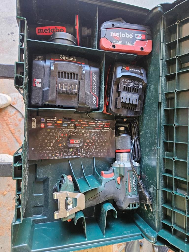 Metabo BS 18 LTX BL I Accuboormachine met accessoires, 600 watt of meer, Variabele snelheid, Ophalen of Verzenden, Zo goed als nieuw