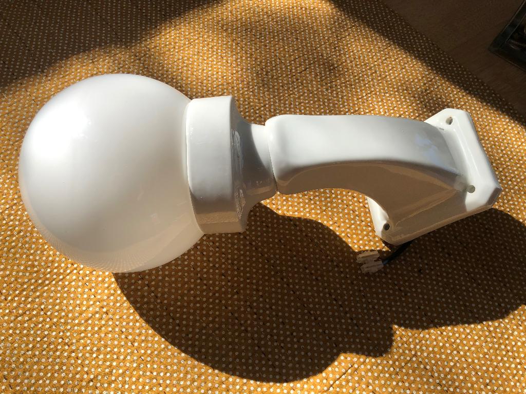 Art Deco wandlamp porselein, Ophalen of Verzenden, Zo goed als nieuw, Overige materialen, Art Deco