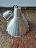 Grote zilverkleurige Ikea lamp - perfect voor boven eettafel, Ophalen of Verzenden, Zo goed als nieuw, Metaal, Modern