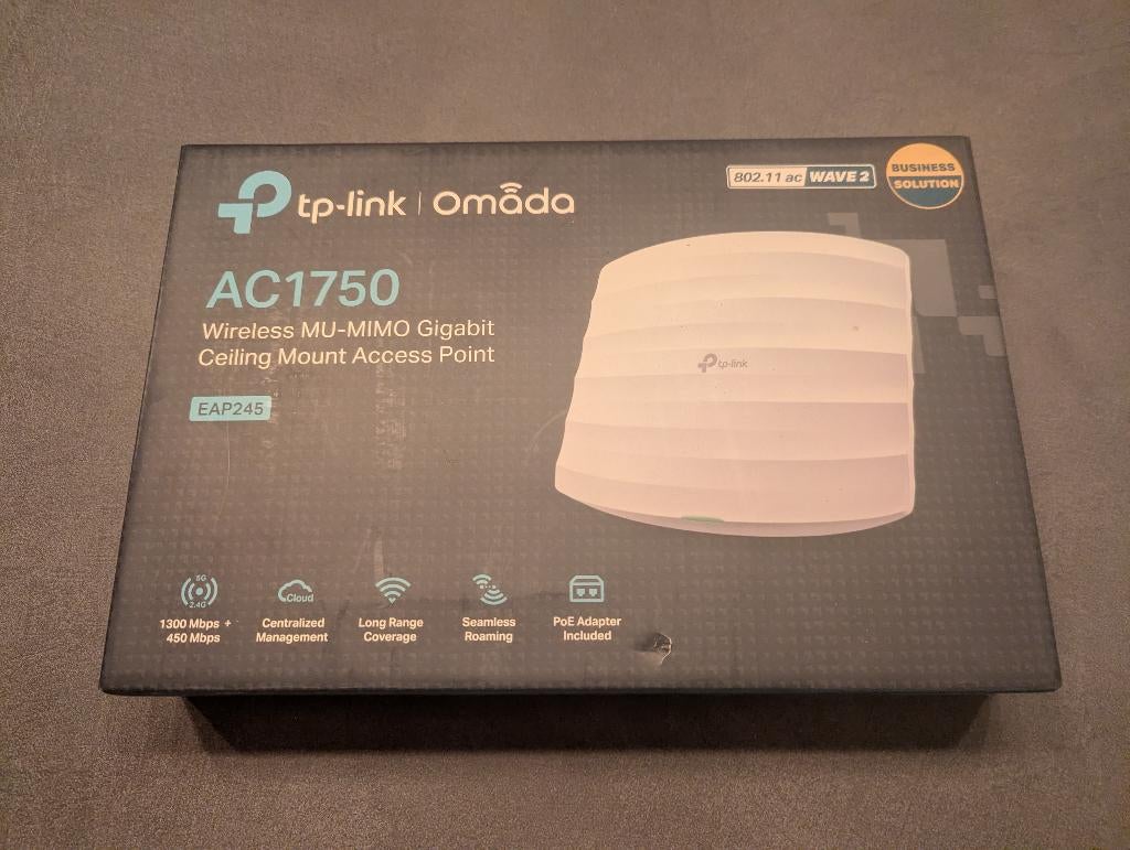 TP-link EAP245 AC1750 Omada, Computers en Software, Accesspoints, Ophalen of Verzenden, Nieuw