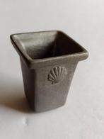 grijs vierkant hoge keramische plantenbak deco Jacobs schelp, Ophalen, Nieuw, Gebruiksvoorwerp