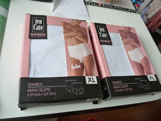 Ten Cate Goodz 4x Maxi slip wit , maat XL Nieuw, Ten Cate, Ophalen of Verzenden, Wit, Slip