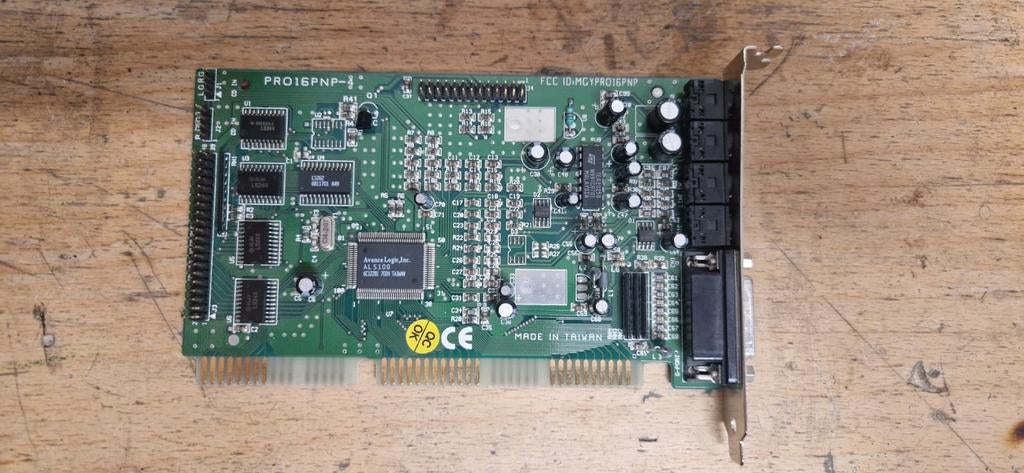 PRO16PNP-4 16-bits ISA geluidskaart met MIDI/Joystick, Ophalen of Verzenden