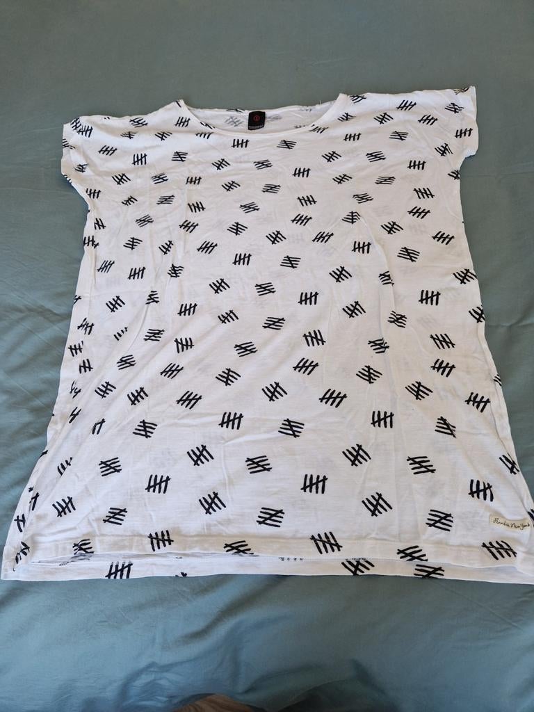 Penn & Ink, zgan, bigshirt, maat S, Penn & Ink, Wit, Ophalen of Verzenden, Zo goed als nieuw