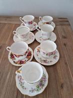 Set 7 Engels theeservies Bone China, Antiek en Kunst, Antiek | Servies los, Ophalen of Verzenden