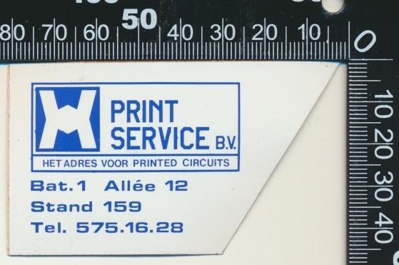 Sticker: Print Service, Verzamelen, Ophalen of Verzenden, Zo goed als nieuw, Bedrijf of Vereniging