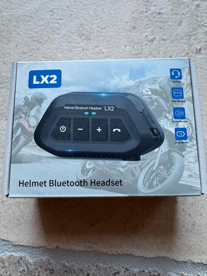 LX2 Bluetooth Helm Headset - Nieuw! Meerdere nieuw in doos, Fietsen en Brommers, Brommerhelmen, Nieuw, Medium, Ophalen of Verzenden