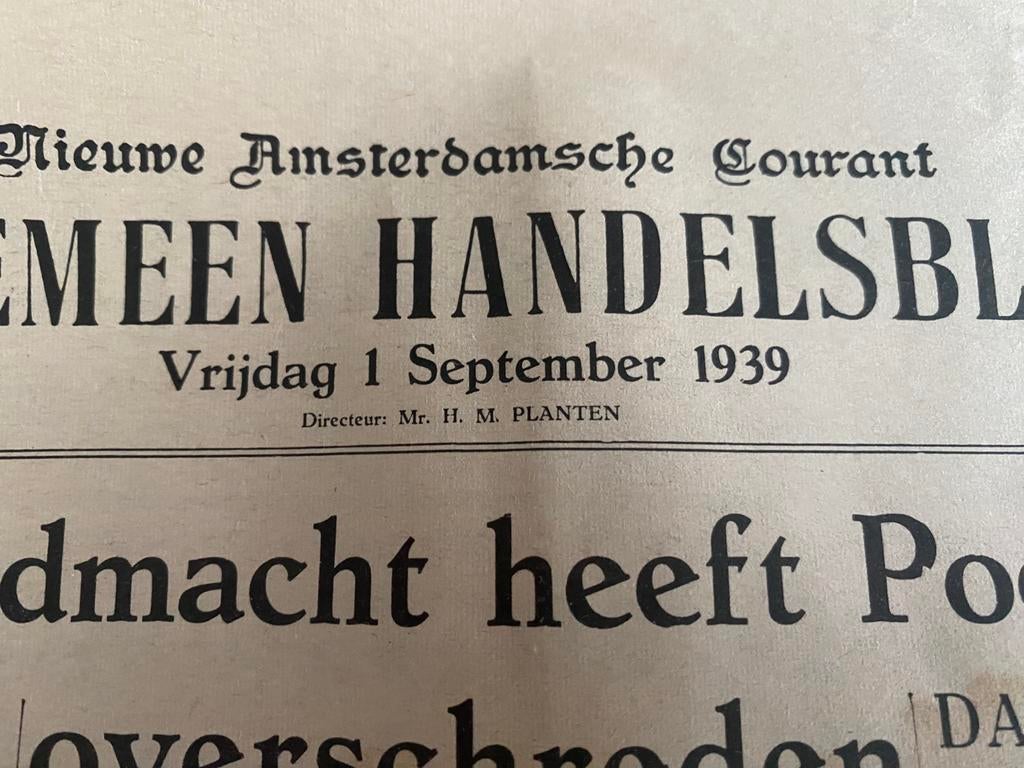 Aantal,originele kranten vanaf 1939, Verzamelen, Ophalen of Verzenden, Overige soorten, Nederland, Boek of Tijdschrift