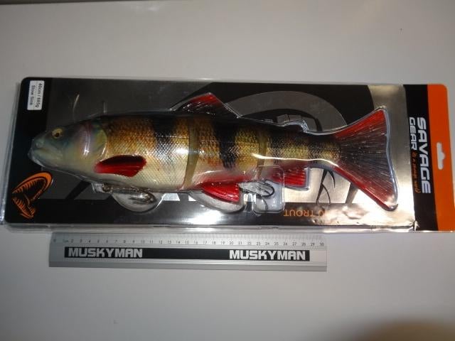 Kunstaas: Savage Gear 4D Line-Thru Trout 40 cm Slow Sink, Watersport en Boten, Hengelsport | Roofvissen, Verzenden, Nieuw, Overige typen